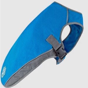 COPY - Canada Pooch Chill Seeker dog cooling vest size 16 NWT blue and gray